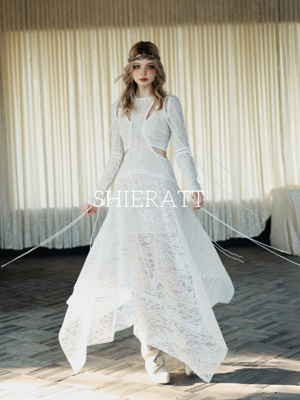 Shieratt Dobrila Cut-out Lace Maxi Dress