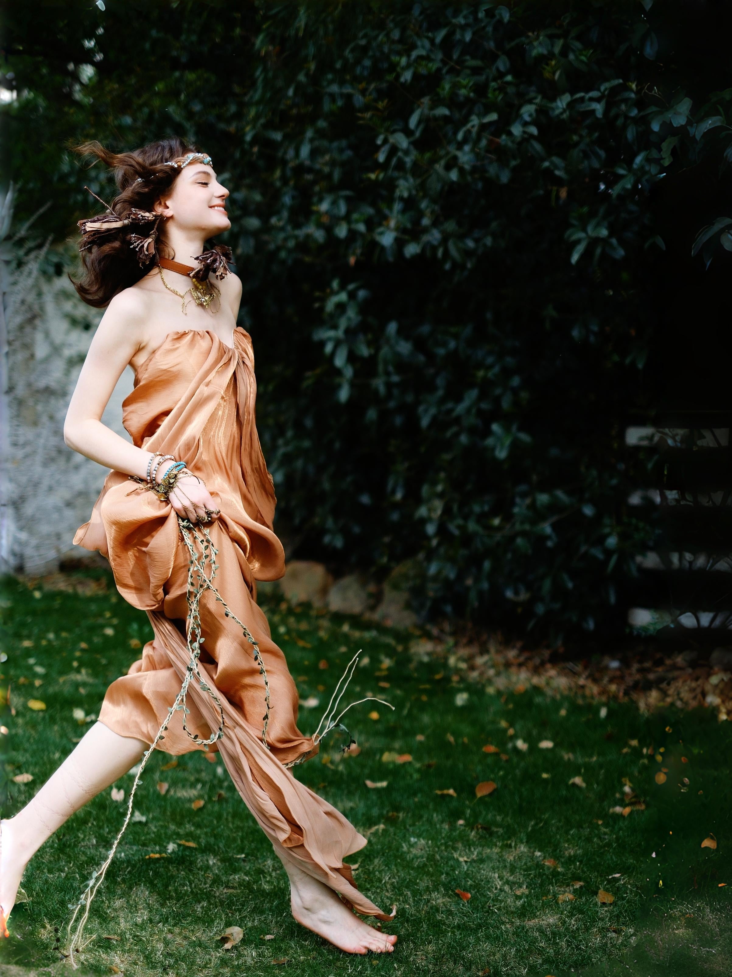 Shieratt Rinascimento Strapless Ribbon Maxi Dress