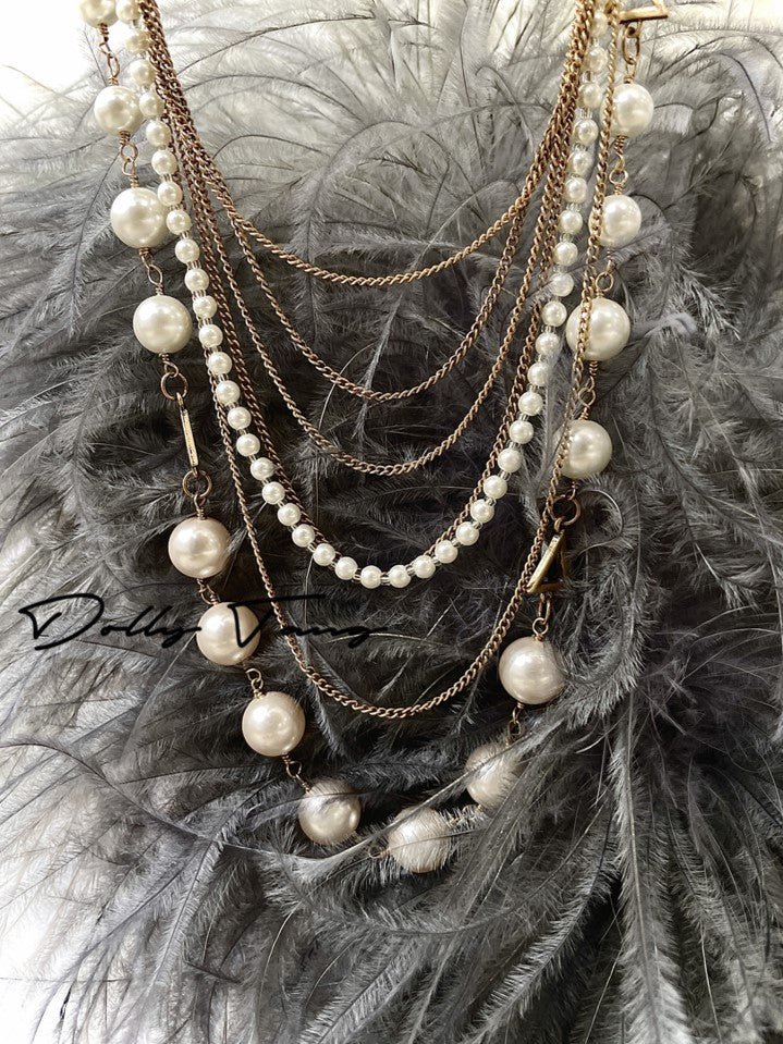 Dollytang Gustave Layered Pearl Necklace