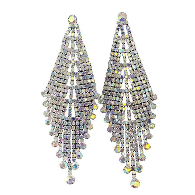 Dollytang Elaine Long Rhinestones Earrings