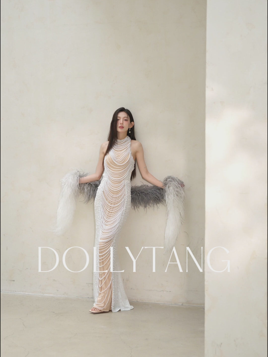 【美品】etoll. エトル　Cutout mermaid dress 05002-